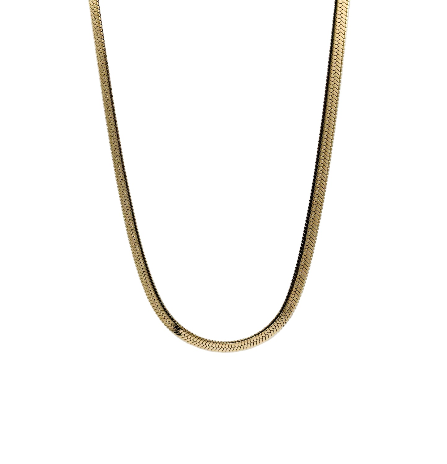 Flat Flow Chain 5MM Gold