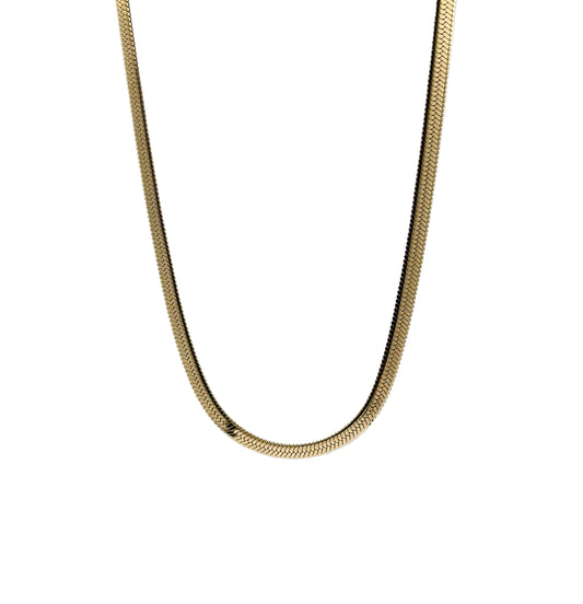 Flat Flow Chain 5MM Gold