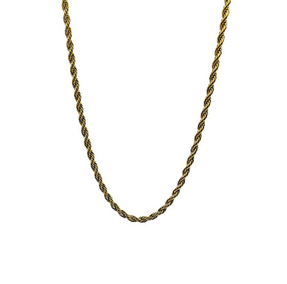 Rope Game Chain 3MM 18K Gold