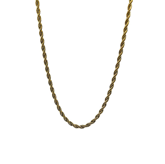 Rope Game Chain 3MM 18K Gold