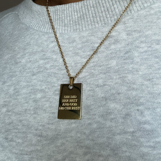 God Did The Rest Necklace