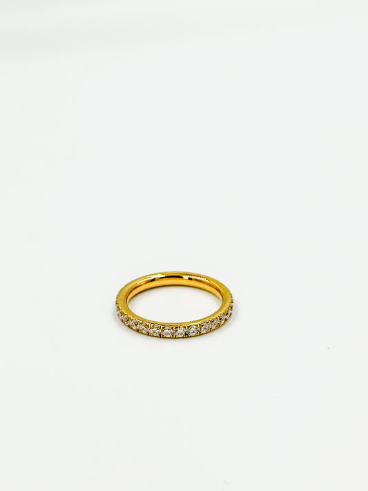 Crystal Slim Stack Ring